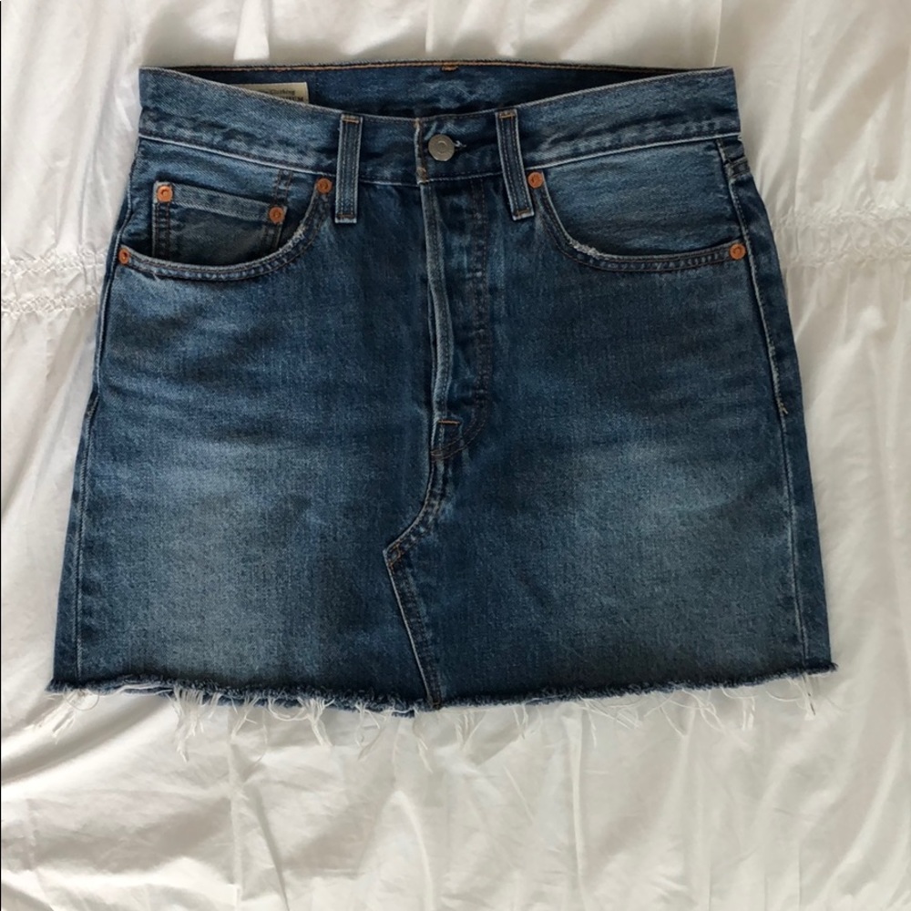 Levi’s denim mini skirt